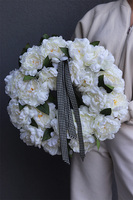 Białe Piwonie, kwiatowy wianek	