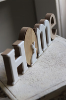 litery drewniane Home Dekor wym. jednej litery