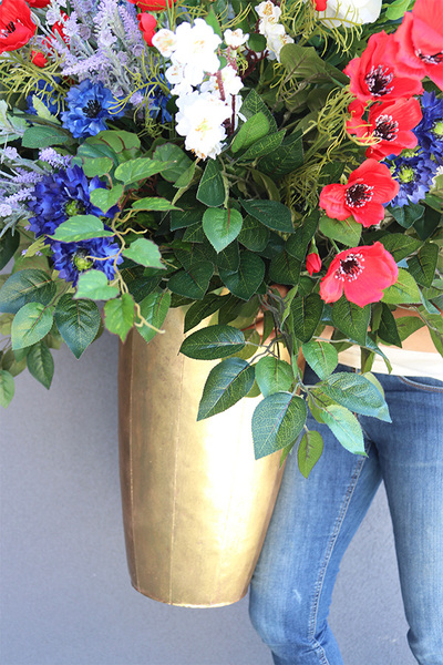 Mazowsze, duża kompozycja kwiatowa, wym.139x90cm