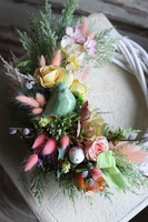 Green Bird, wielkanocny wianek z ptaszkiem, śr.35cm 