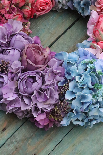 bardzo duży wianek na drzwi Bogactwo Natury Summer