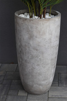 Areca Concrete, wysokiej jakości sztuczna palma w betonowej donicy