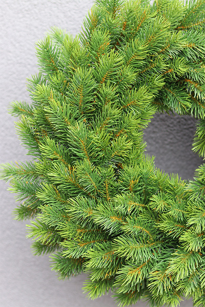 Zielone Święta, iglasty wianek jak żywy