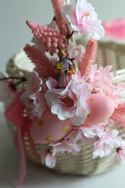 Rosalie, dekorowany koszyczek wielkanocny