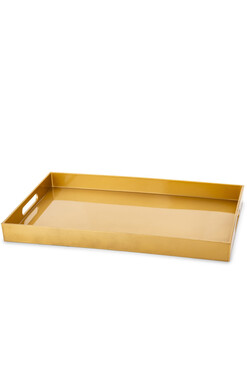 Simple Gold, stylowa taca melaminowa, wym.46x30cm