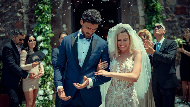 Romantic White, biała girlanda kwiatowa