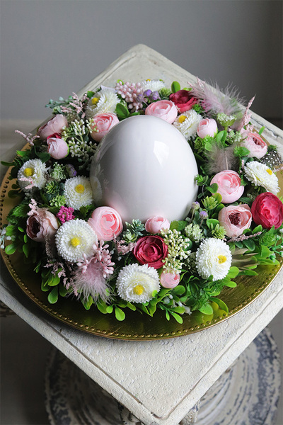 Easteria Mystery 2, wielkanocny stroik na talerzu z jajem