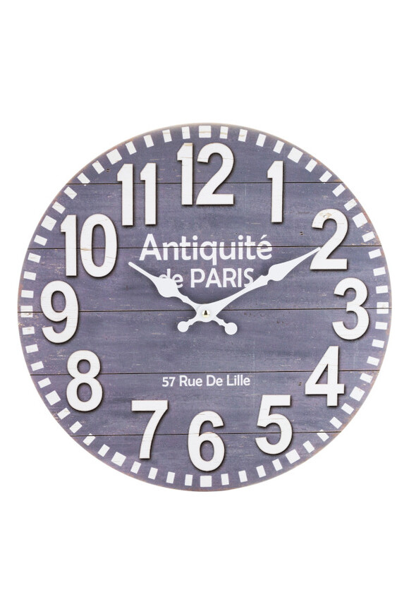 Rue de Lille, stylowy zegar ścienny