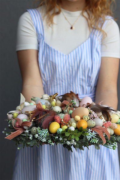 Berrata, wianek wielkanocny stroik