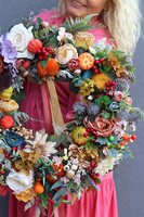 Jesienna Aria, jesienny wianek z owocami