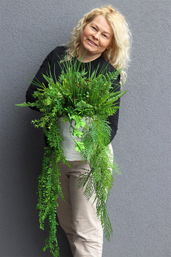 Belita Sukulenty Saute, zielona dekoracja do twojej donicy, wym.26/47x40cm