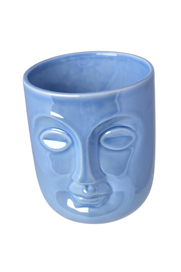 Pacific Face, osłonka z twarzą, niebieska