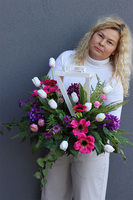 Floresa Amira Fiolet, komplet dekoracji nagrobnych