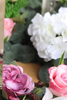 Angelo Garden Dorotea, lampion nagrobny z kwiatami