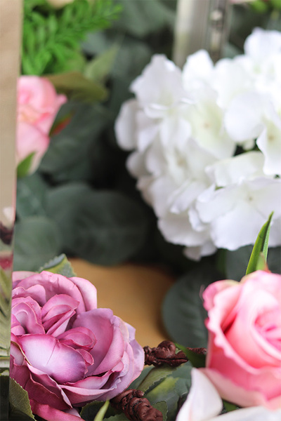 Angelo Garden Dorotea, lampion nagrobny z kwiatami