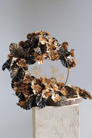 Gold Memory, wiązanka nagrobna na plastrze drewna