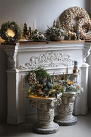 Złota Mleczna Droga, świąteczny asymetryczny wianek