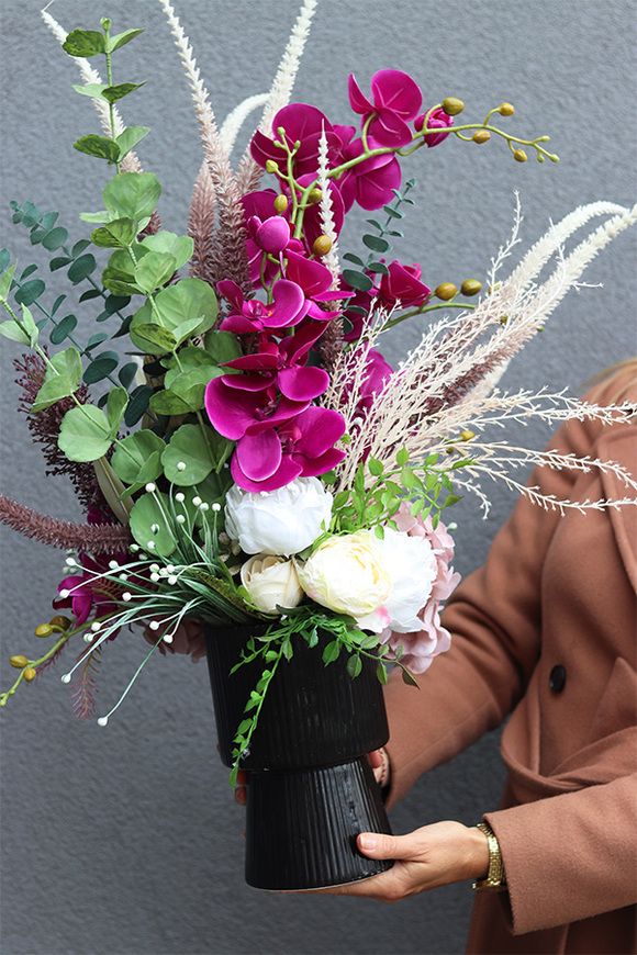 Kwiaty w Domu, kompozycja kwiatowa z proteą