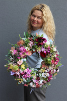 Kreolka, wianek dekoracyjny na drzwi