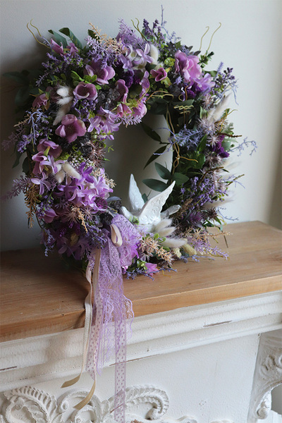 ozdobny wianek fioletowy, Lilac