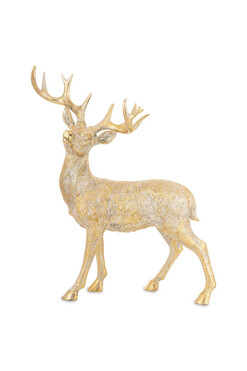 Renifer Antique, figurka świąteczna, wym.50x39x18cm