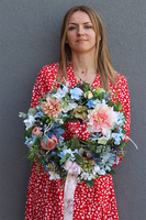 W Zielone Gramy, kwiatowy wianek na drzwi