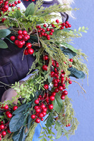 Czerwień Świąteczna, świąteczny wianek dekoracyjny