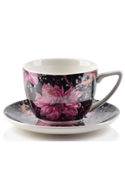 Floriana B, zestaw prezentowy 6 filiżanek ze spodkiem, poj.250ml