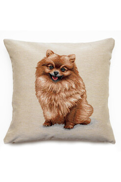 Pets, poszewka gobelinowa dwustronna, Szpic, 45x45cm