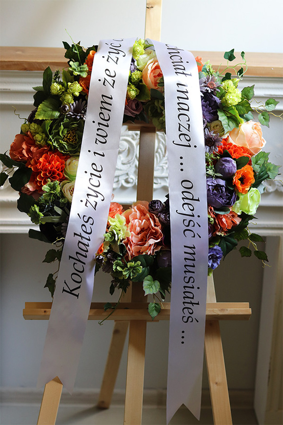 Kolorowa Faeria, wianek na drzwi