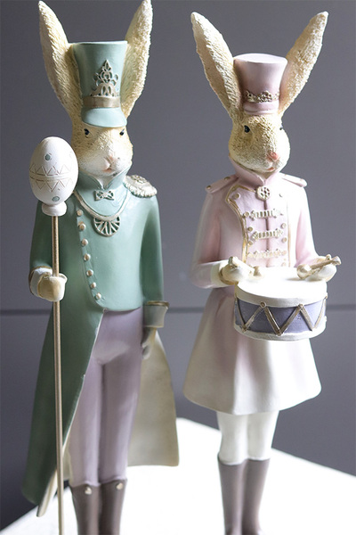 Wielkanocny Szyk, komplet figurek królik, zając