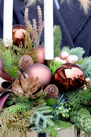 Bursztynowe Święta, stroik świąteczny w misie