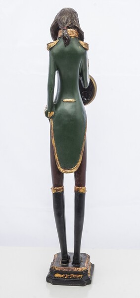 Pies Admirał, figurka z zegarkiem, wym. 50x10x9cm 