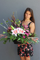 Marita, kompozycja nagrobna w misie ceramicznej, wym.60x60cm 