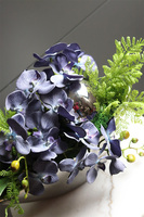 dekoracyjna dekoracja ze storczykiem, Dekoria Granat&Silver