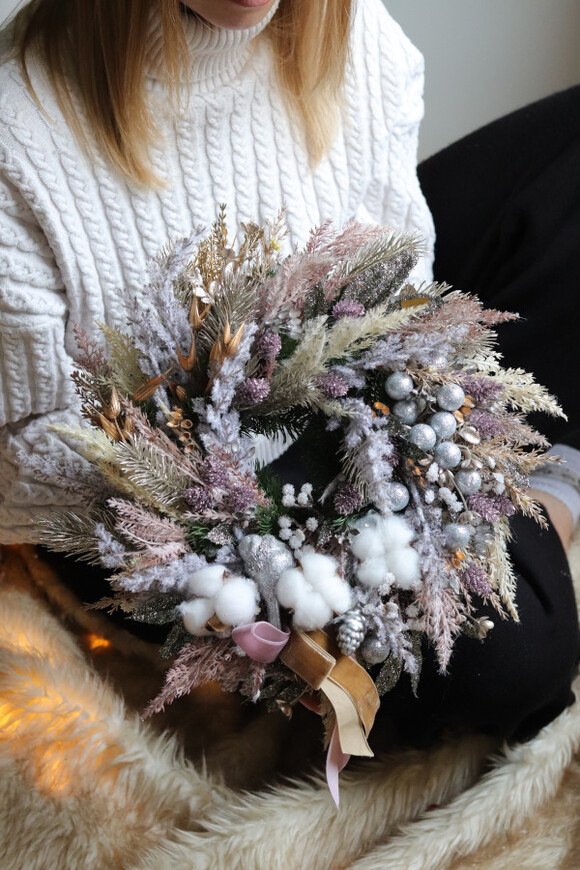 Mroźne Dni, zimowy wianek na drzwi