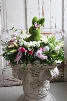 kompozycja wielkanocna, Zając na Łące, wym.32x46cm