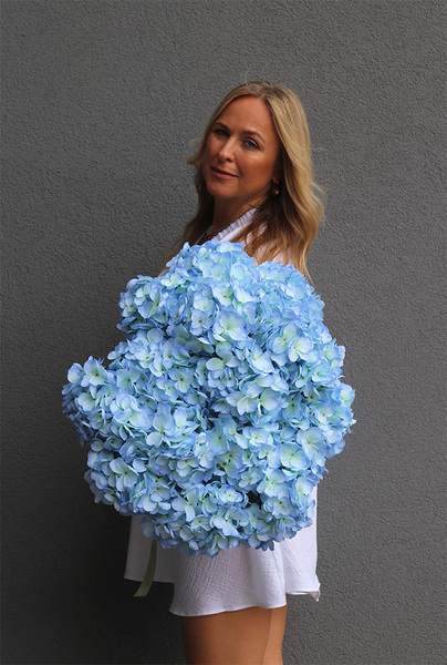 Sky Blue, bukiet niebieskich hortensji