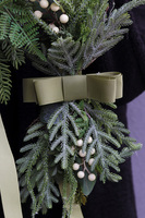 Green Christmas Door Mini, zawieszka świąteczna na drzwi dwustronna