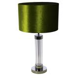 Tubo, lampa stołowa, abażur oliwkowy walec, wys.64cm