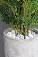 Areca Concrete, wysokiej jakości sztuczna palma w betonowej donicy