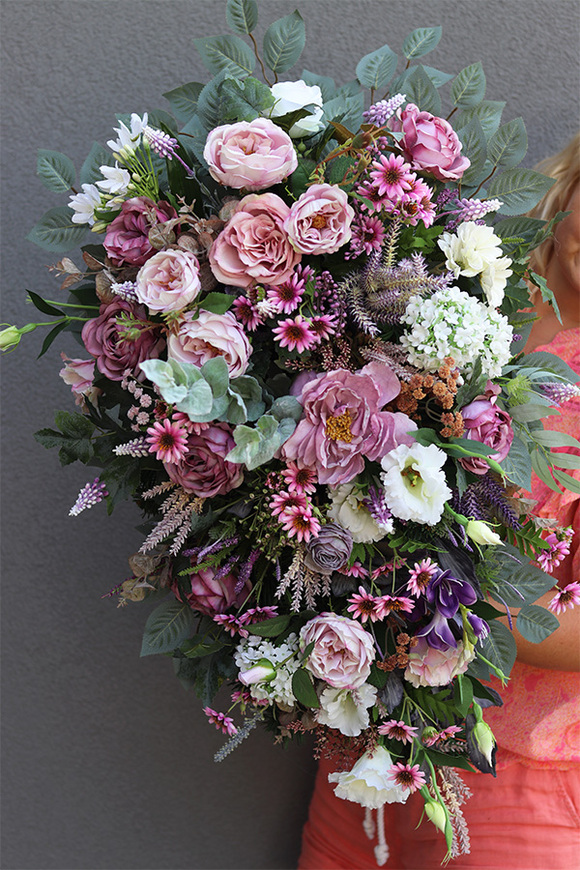 Helenia Autumn, komplet dekoracji nagrobnych, wiązanka + bukiet