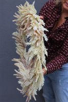 Boho Kłosy, duży wianek ze sztucznego suszu