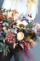 Kleonia Fall, jesienny kosz z kwiatami