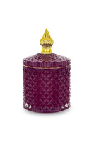 Palermo B, dekoracyjny pojemnik / amfora, ciemny róż, wym.14x8.5x8.5cm