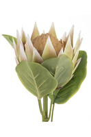sztuczny kwiat na gałązce, Protea / Karczoch 1 szt., wys.68cm 