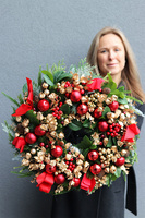 Alice in Wonderland, świąteczny wianek dekoracyjny	