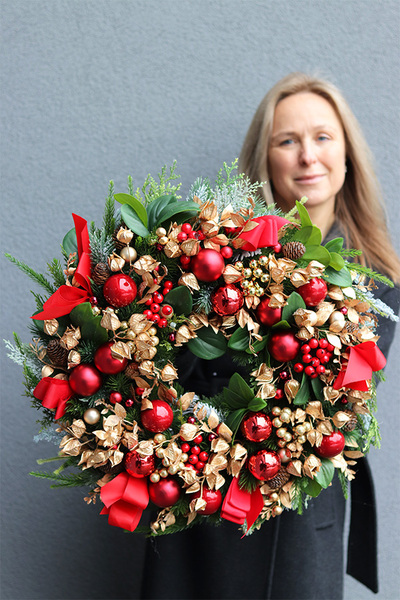 Alice in Wonderland, świąteczny wianek dekoracyjny	