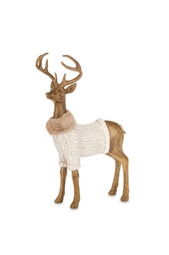 Zimowy Benjamin, świąteczna figurka renifer B, wym.30,5x19x9,5cm
