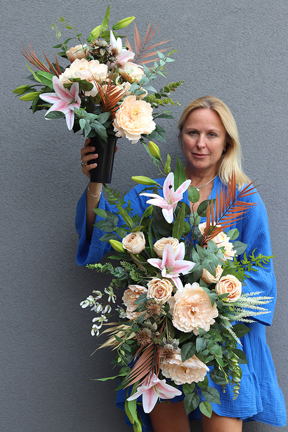 Idealia, komplet dekoracji nagrobnych, kompozycja & bukiet